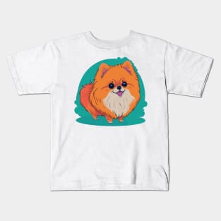 Pomeranian Portrait Kids T-Shirt